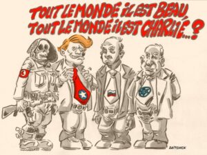 dessin presse humour anniversaire attentat image drôle Charlie Hebdo