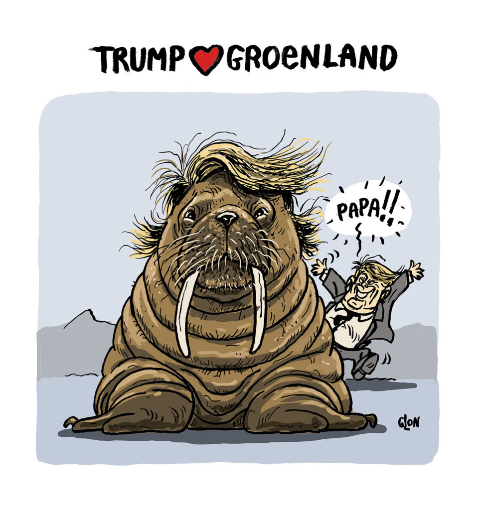 dessin presse humour Donald Trump image drôle déclaration Groenland