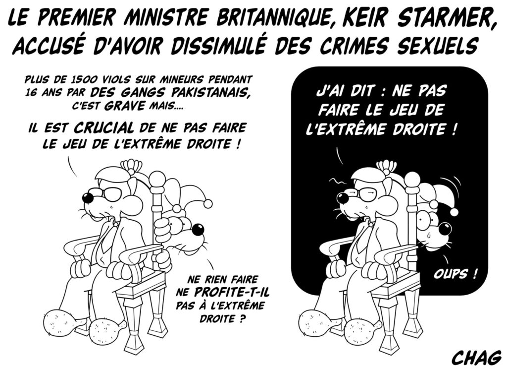 dessin humoristique Keir Starmer image drôle scandale grooming gangs