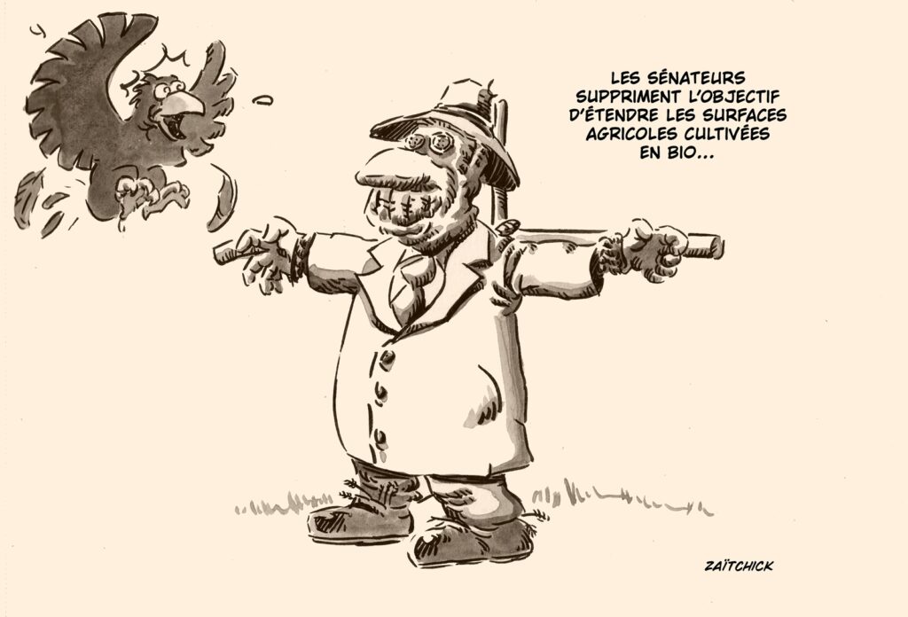 dessin presse humour Sénat image drôle agriculture bio