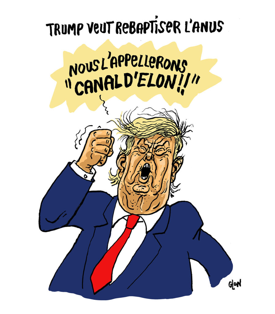 dessin presse humour Donald Trump image drôle golfe du Mexique