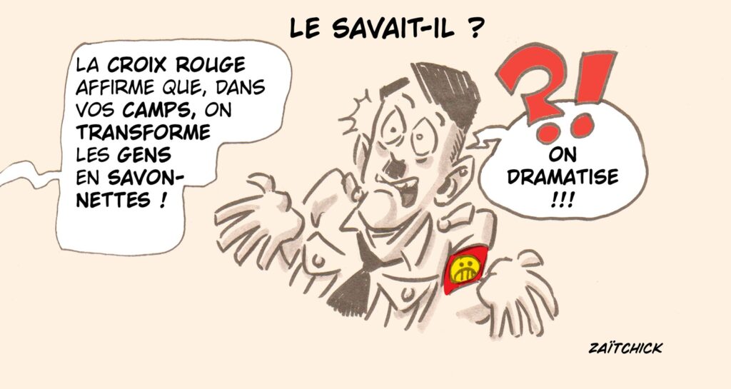 dessin presse humour Adolf Hitler image drôle cécité sélective